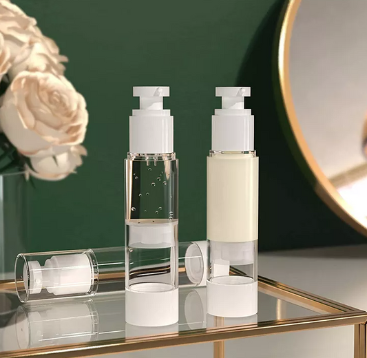 Clear Airless Toiletry Containers