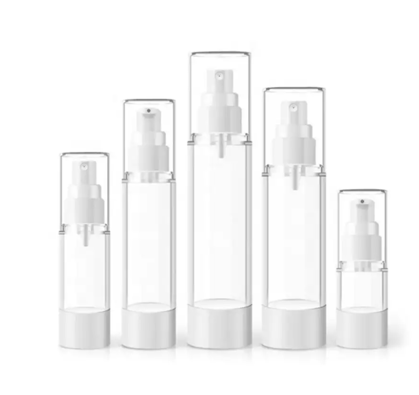 Clear Airless Toiletry Containers